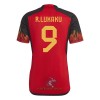 Officiële Voetbalshirt België Lukaku 9 Thuis WK 2022 - Heren